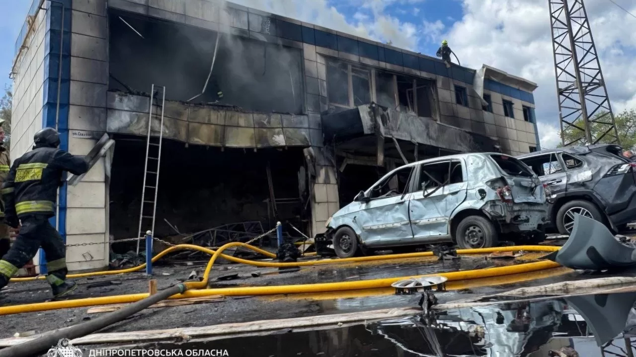 Место удара по Днепропетровщине 30 апреля / Фото: Днепропетровская ОВА