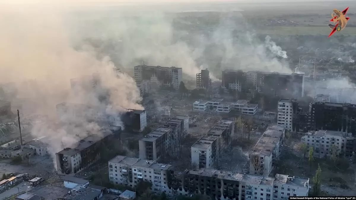 Волчанск. Архивное фото. / Фото бригада «Лють» Нацполиции Украины