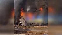 Пожежа на Укрзалізниці / Скриншот