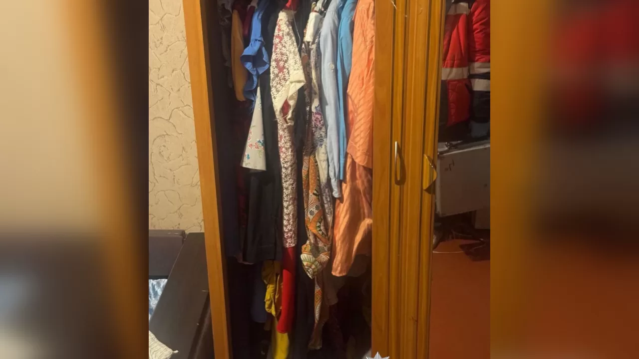 Шафа, де жінка ховала тіло сина / Фото: ГУНП в Київській області
