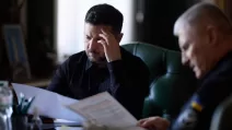 Report by Oleg Ivashchenko, Head of the Main Intelligence Directorate, to President Volodymyr Zelenskyy / Photo: Office of the President of Ukraine