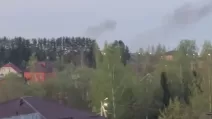 Дим після вибухів у Наро-Фомінську / Скриншот