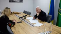 Мер Харкова Ігор Терехов під час інтерв'ю Укрінформу / Фото: Харківська міськрада