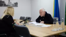 Ігор Терехов дає інтерв'ю Укрінформу / Фото: Харківська міськрада