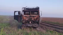Знищена російська вантажівка / Фото: t.me/lost_warinua