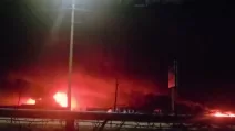 Пожежа на НПЗ у Ярославлі / Скриншот