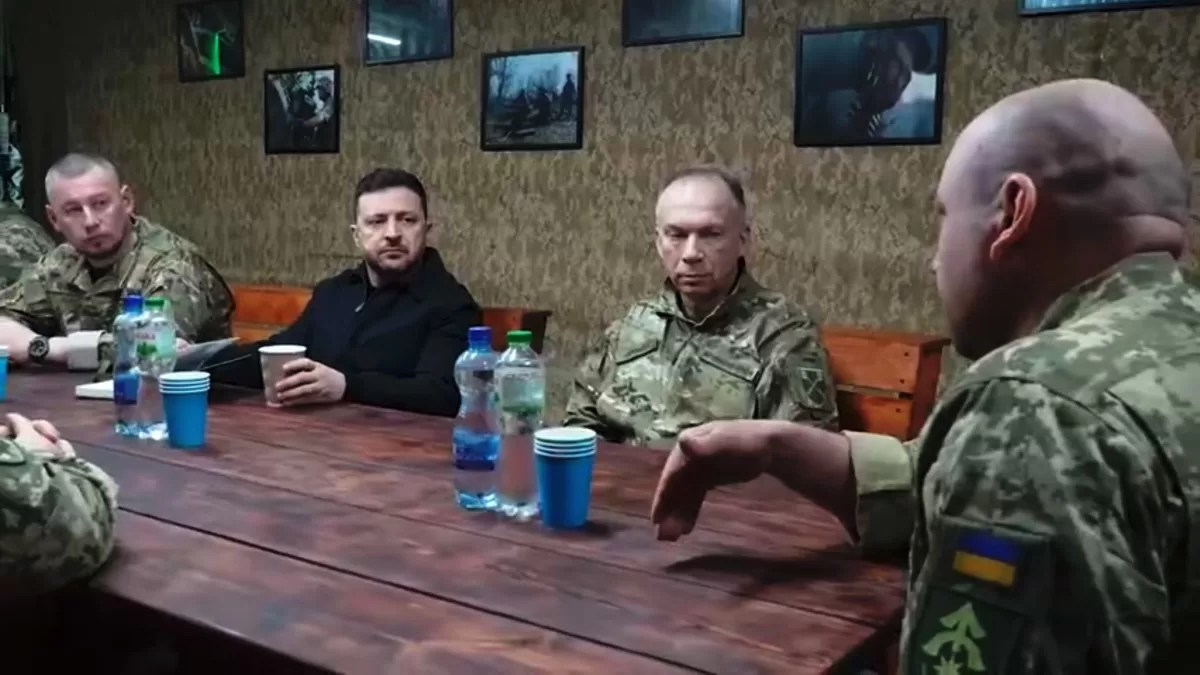Зеленський відвідав бійців 31-ї ОМБр на Олександрівському напрямку / Скріншот відео