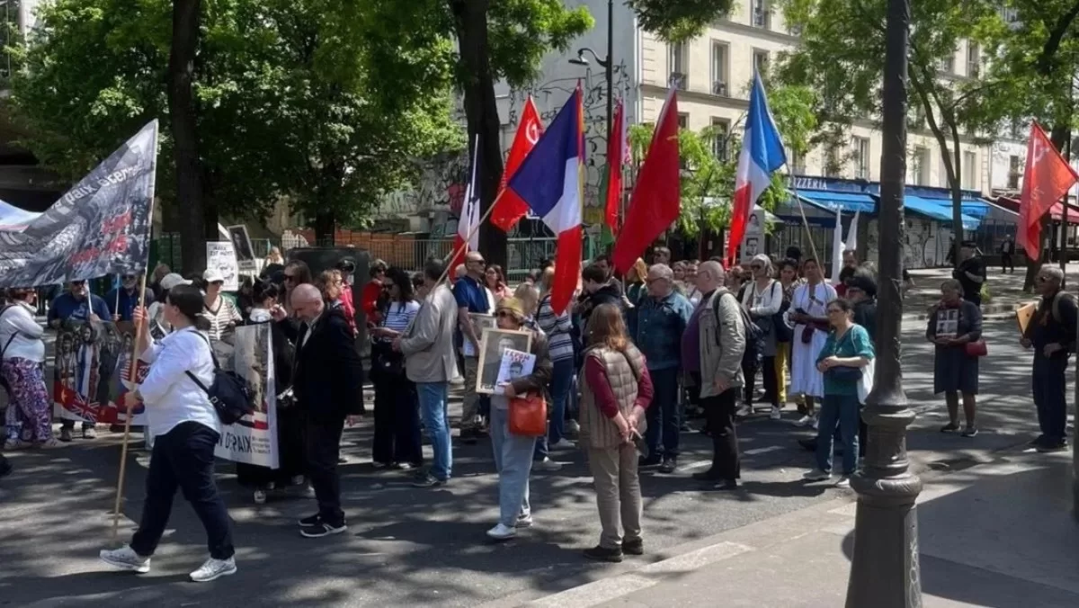 Демонстрации пророссийской направленности прошли не только в Париже, но и в Лионе и По / Фото Укринформ