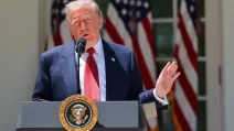 Президент США Дональд Трамп выступает с речью в Розовом саду Белого дома в Вашингтоне, округ Колумбия, США, 8 мая 2026 года / Фото: Reuters