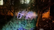 Наслідки влучання ворожого дрону по 9-поверхівці у Харкові / Фото Харківська ОВА