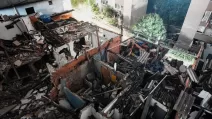 Вид на місце події, де внаслідок пожежі, спричиненої ймовірним вибухом газу, було пошкоджено будинки та постраждали люди, Сан-Паулу, 11 травня 2026 року / Фото: Reuters