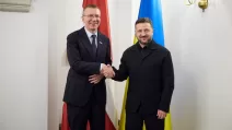 Едгарс Рінкевичс та Володимир Зеленський / Фото: Офіс президента