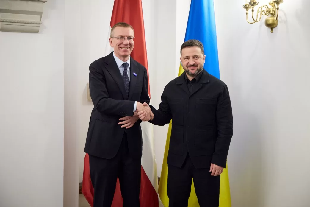 Едгарс Рінкевичс та Володимир Зеленський / Фото: Офіс президента
