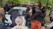 Стычка с полицейскими в Одессе / Скриншот