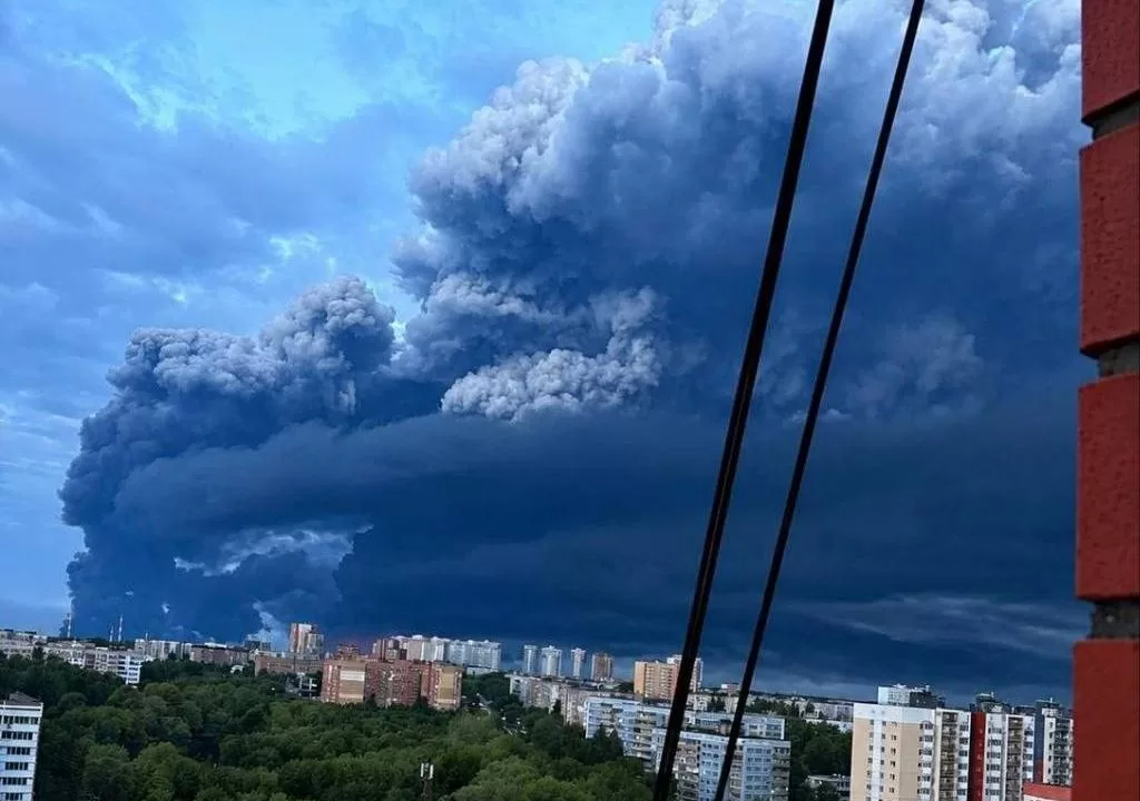 Пожар на Рязанском НПЗ / Фото: Exilenova+