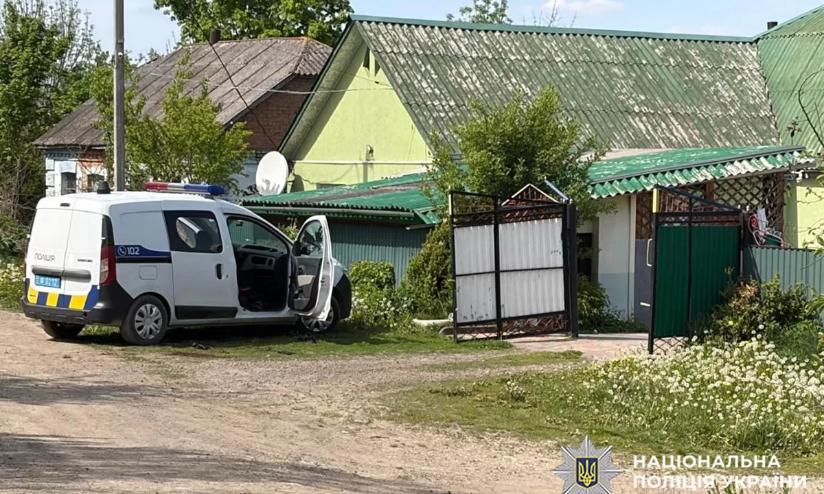 Місце нападу на поліцію / Фото: ГУНП в Хмельницькій області