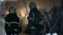 Спасатели на месте атаки РФ на Днепропетровскую область 18 мая / Фото: Днепропетровская ОВА