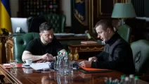 Володимир Зеленський і Олег Луговський / Фото: Офіс президента