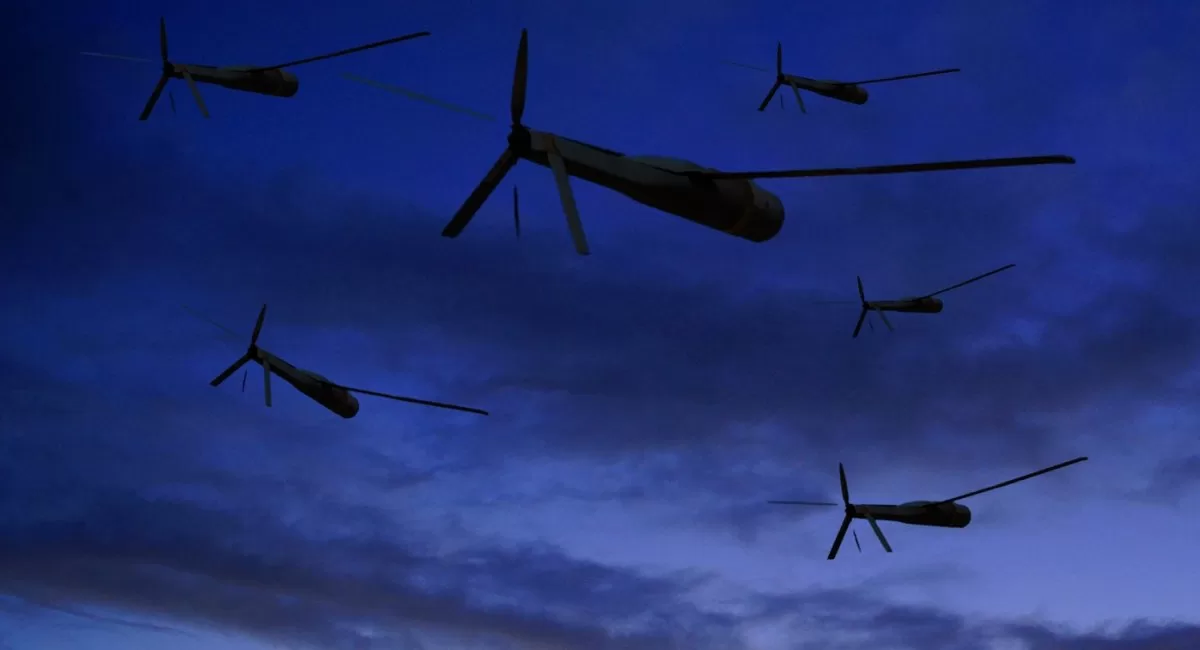 Рой дронов / Коллаж: defence-ua.com