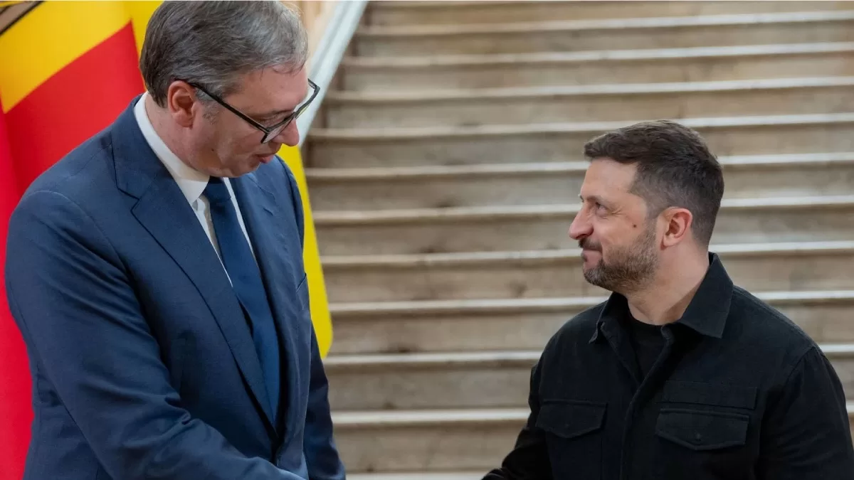 Владимир Зеленский и Александр Вучич на четвёртом саммите «Украина — Юго-Восточная Европа», состоявшемся 11 июня 2025 года в Одессе / Фото: Офис президента