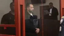 Первый заместитель начальника Главного управления Национальной полиции в Тернопольской области Андрей Ткачик во время судебного заседания в Печерском районном суде Киева, 21 мая 2026 года / Фото: Суспільне Новини