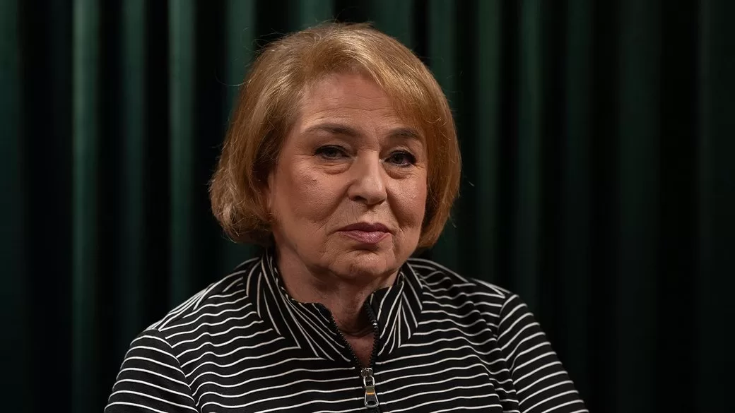 Директорка Інституту демографії та соціальних досліджень НАНУ Елла Лібанова під час інтервʼю Суспільному. Київ, 19 травня 2026 року / Фото: Суспільне Новини/Олександр Сова