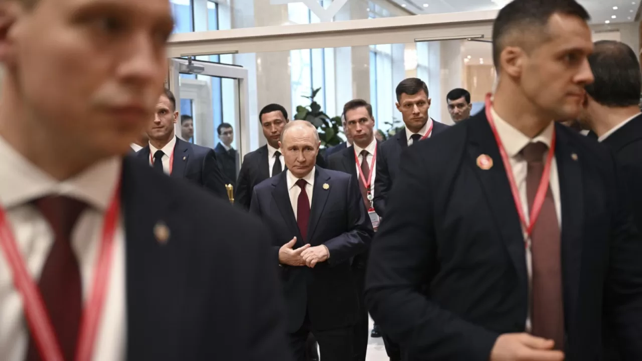 Путін і його охорона / Фото Anadolu Ajansı