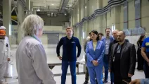 Світлана Тихановська під час візиту до ЧАЕС 25 травня / Фото: t.me/tsikhanouskaya/9114