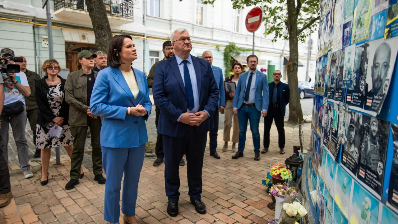 Світлана Тихановська та Андрій Сибіга у Києві 25 травня / Фото: t.me/tsikhanouskaya