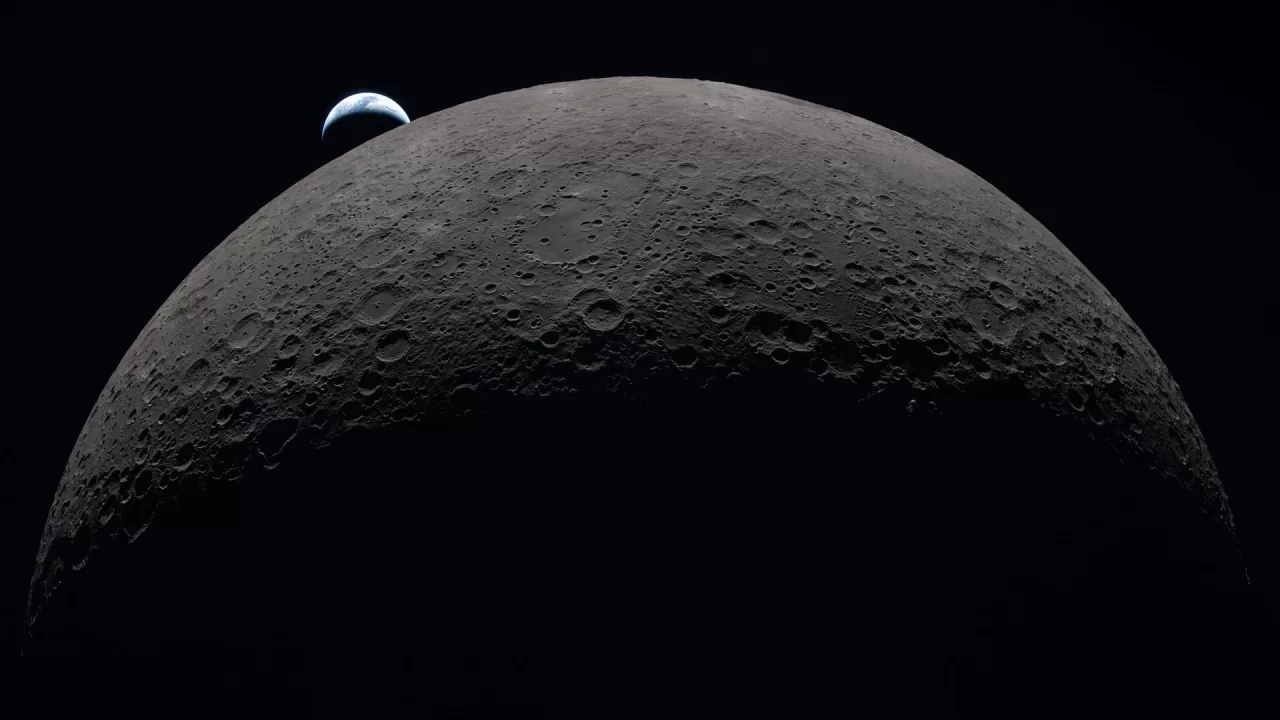 Снимок Луны, сделанный экипажем миссии Artemis II с лунной орбиты, 6 апреля 2026 года / Фото: NASA