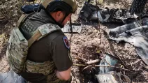 Полтавщина. Обломки “шахеда” / Фото: Нацполиция