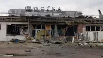 Зруйнований залізничний вокзал у Шостці / Фото: Укрзалізниця