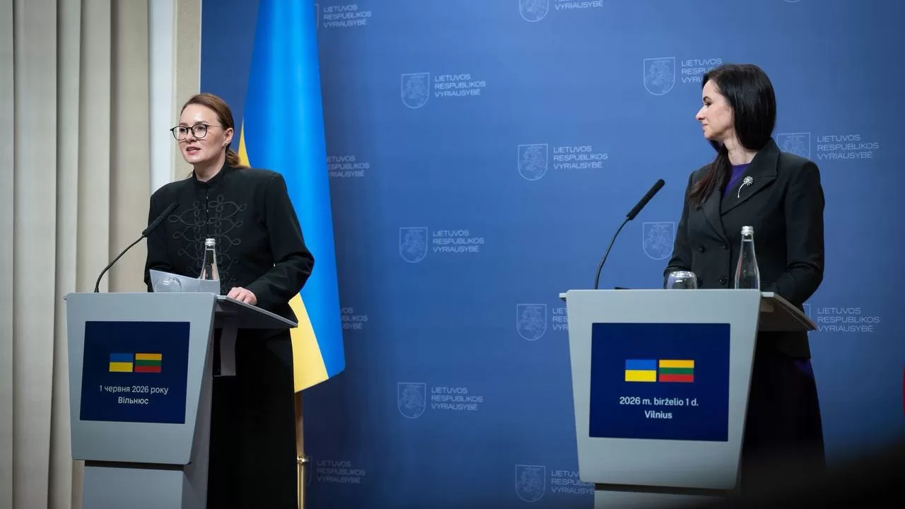 Юлія Свириденко на брифінгу за підсумками міжурядових консультацій у Вільнюсі / Фото: Кабмін