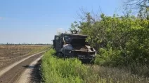 Знищений російський санітарний бронеавтомобіль / Фото: t.me/lost_warinua