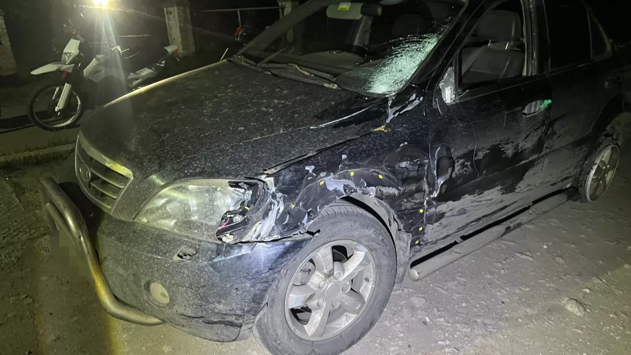 Пошкоджена внаслідок ДТП автівка військового / Фото: ДБР