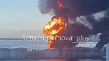 The "St. Petersburg" oil terminal has been hit / Screenshot