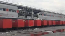 Росія вдруге за два дні атакувала інноваційний термінал Нової пошти у Дніпрі / Фото: Нова пошта