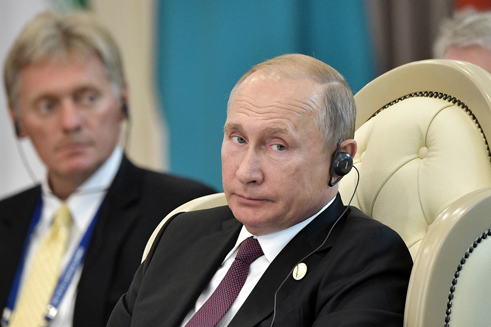 Дмитро Пєсков та Володимир Путін / Фото: AP