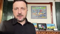 Volodymyr Zelenskyy during his latest video address / Photo: screenshot