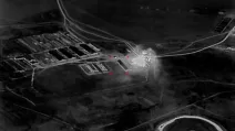 На відео, знятому дроном, зафіксовано удар, здійснений українською армією на основі розвідувальних даних супутника Vantor, переданих на передову / Скриншот