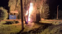 Пожежа на АЗС у Дергачах / Фото: Дергачівська МВА