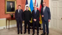 Ukrainian President Volodymyr Zelenskyy held a meeting with British Prime Minister Keir Starmer, French President Emmanuel Macron, and German Chancellor Friedrich Merz in the E3 – Ukraine format / Photo: Office of the President of Ukraine