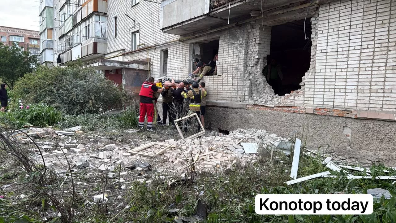 В Конотопе в результате атаки дрона погибла 78-летняя женщина / Фото: t.me/konotoptodayr