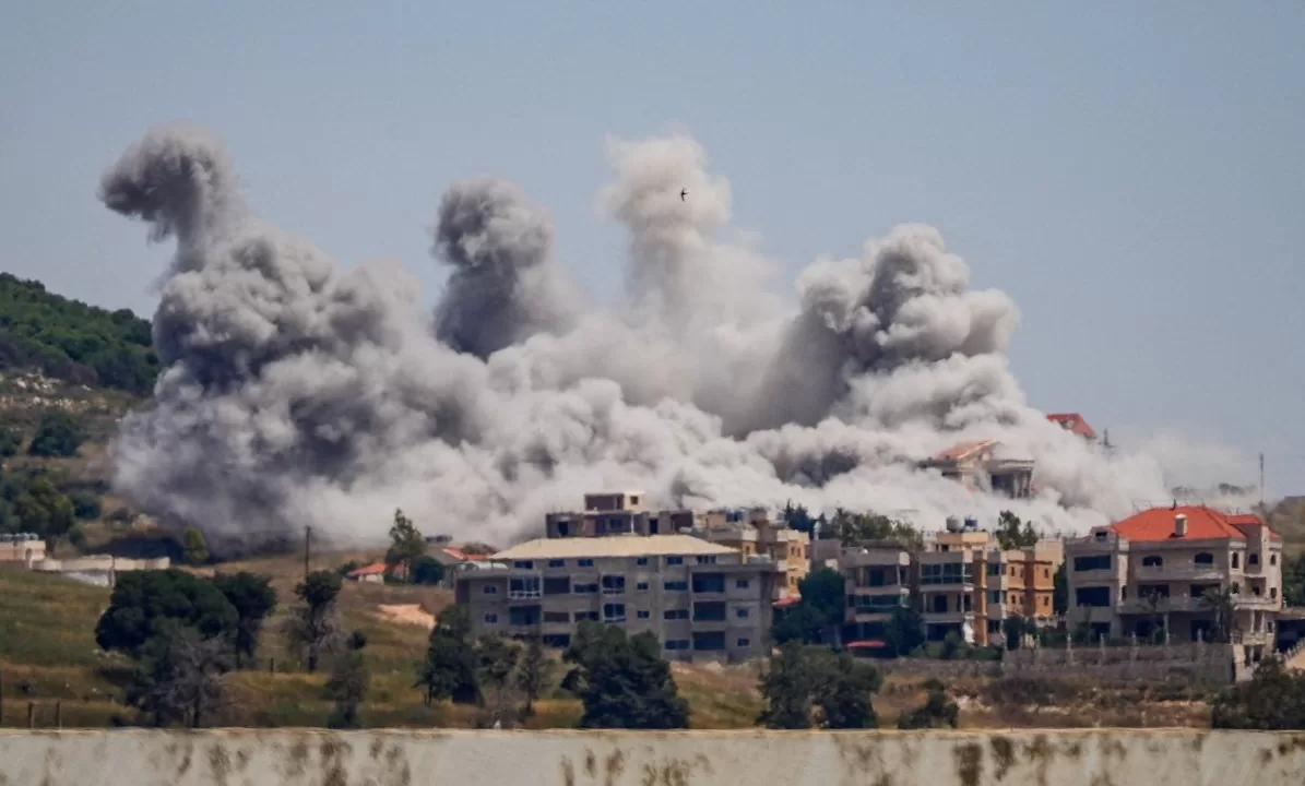 Дым от израильских ударов, вид из Набатии, Ливан, 3 июня 2026 года / Фото: REUTERS