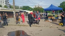 місце удару РФ по Запоріжжю 8 червня / Фото: ДСНС