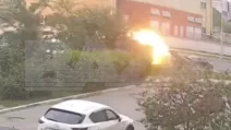 Момент подрыва BMW в Балашихе / Фото: скриншот