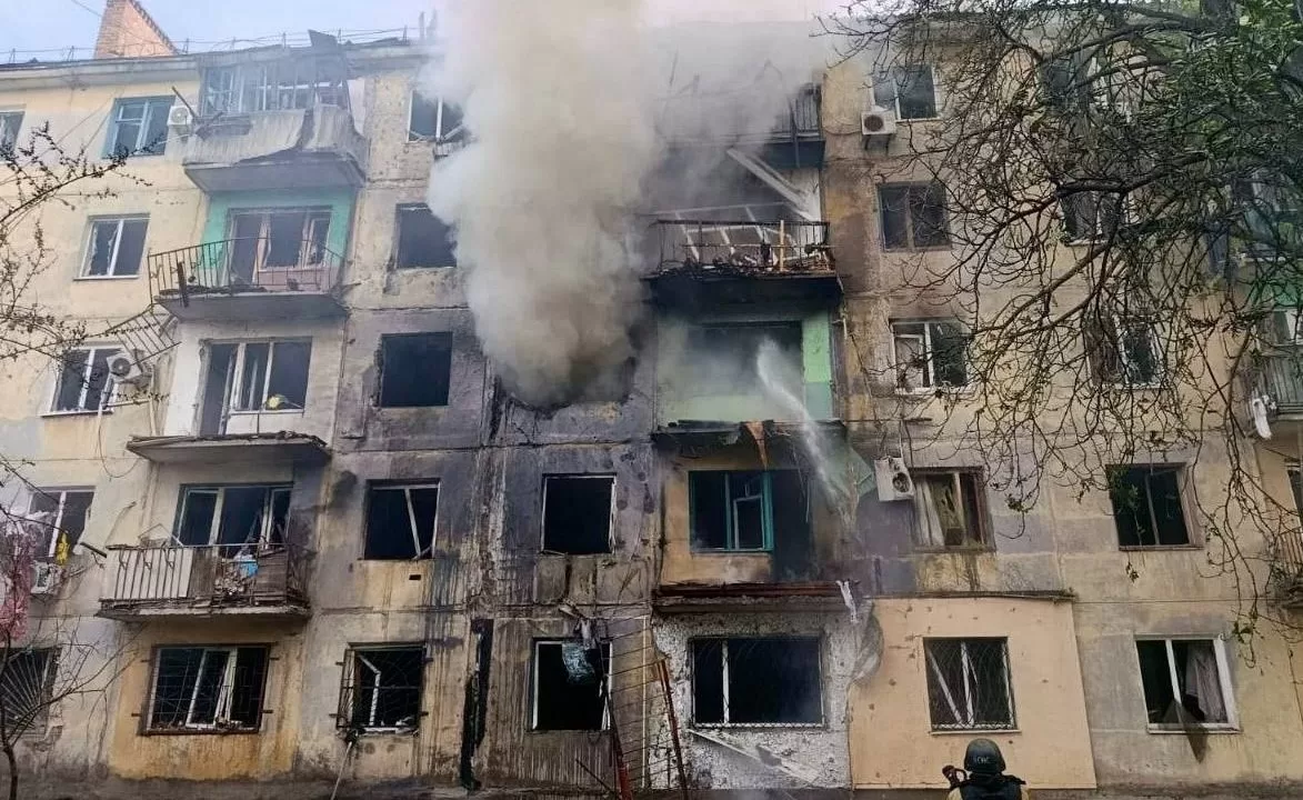 House damaged by the Russian strike in Pavlohrad / Photo: Dnipropetrovsk Regional Military Administration
