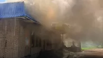 В поселке Шевченково нанесен удар по магазину / Фото: Нацполиция