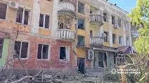 Наслідки удару по центру Слов’янська / Фото: Національна поліція України