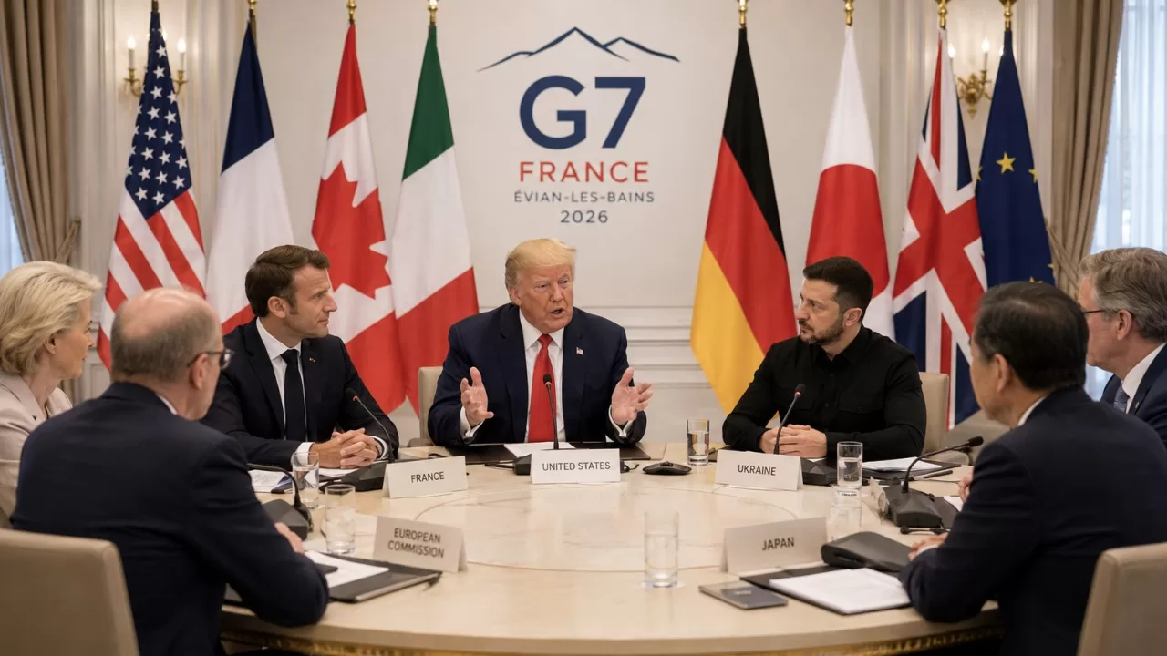 Иллюстративное фото: лидеры G7 во время международного саммита / Фото сгенерировано ИИ